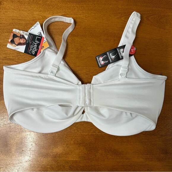 Lilyette by Bali Bra Women’s Size 42DD White Minimizer Underwire Soft Classic - Picture 2 of 11